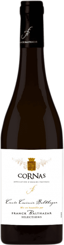 61,95 € Бесплатная доставка | Красное вино Franck Balthazar Casimir Balthazar Cuvée A.O.C. Cornas Франция Syrah — Сира 75 cl