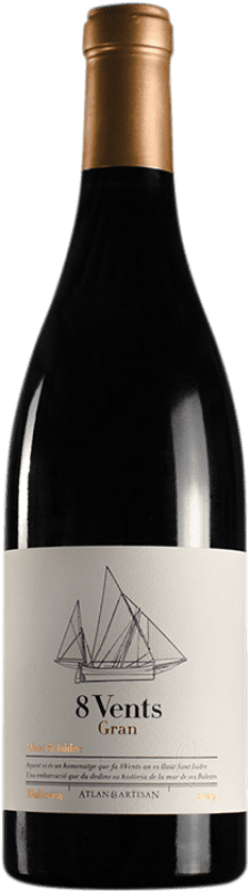 35,95 € Бесплатная доставка | Красное вино Atlan & Artisan 8 Vents I.G.P. Vi de la Terra de Mallorca Майорка Испания Merlot — Мерло, Cabernet Sauvignon — Каберне Совиньон Бутылка 75 cl
