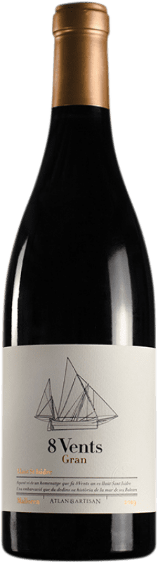 33,95 € Envoi gratuit | Vin rouge Atlan & Artisan 8 Vents Gran I.G.P. Vi de la Terra de Mallorca Majorque Espagne Merlot, Cabernet Sauvignon Bouteille 75 cl