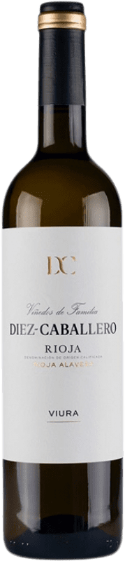 10,95 € Envío gratis | Vino blanco Diez-Caballero Crianza D.O.Ca. Rioja País Vasco España Viura Botella 75 cl