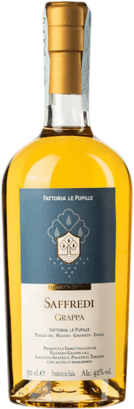 53,95 € Kostenloser Versand | Grappa Le Pupille Saffredi Italien Medium Flasche 50 cl