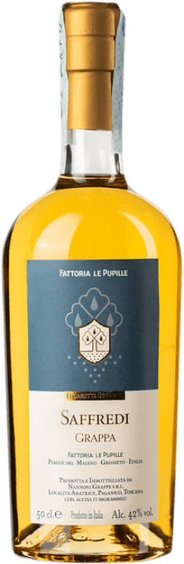 38,95 € 送料無料 | グラッパ Le Pupille Saffredi イタリア ミディアムボトル 50 cl