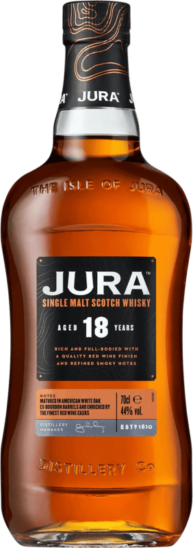 102,95 € Kostenloser Versand | Whiskey Single Malt Isle of Jura Schottland Großbritannien 18 Jahre Flasche 70 cl