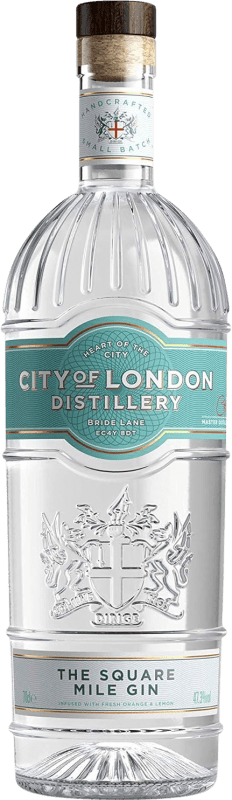 19,95 € 免费送货 | 金酒 City of London The Square Mile Gin 英国 瓶子 70 cl