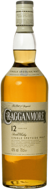 63,95 € Free Shipping | Whisky Single Malt Cragganmore Scotland United Kingdom 12 Years Bottle 70 cl