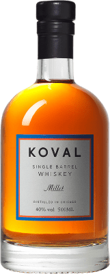 39,95 € Envío gratis | Whisky Blended Koval Millet Single Barrel Estados Unidos Botella Medium 50 cl