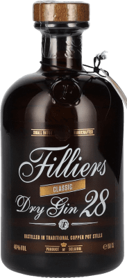 39,95 € Envío gratis | Ginebra Gin Filliers Classic Dry Gin 28 Bélgica Botella Medium 50 cl