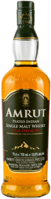69,95 € 免费送货 | 威士忌单一麦芽威士忌 Amrut Indian Peated Oak Strength 印度 瓶子 70 cl
