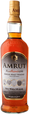 186,95 € Free Shipping | Whisky Single Malt Amrut Indian Kadhabam India Bottle 70 cl