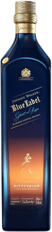 378,95 € Kostenloser Versand | Whiskey Blended Johnnie Walker Blue Label Ghost & Rare Pittyvaich Schottland Großbritannien Flasche 70 cl