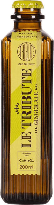 17,95 € Envío gratis | Caja de 4 unidades Refrescos y Mixers MG Le Tribute Ginger Ale España Botellín 20 cl