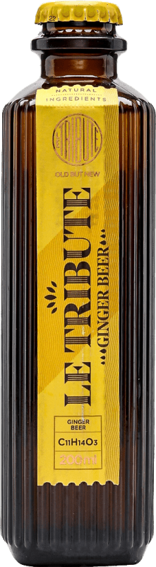 17,95 € Envío gratis | Caja de 4 unidades Refrescos y Mixers MG Le Tribute Ginger Beer España Botellín 20 cl