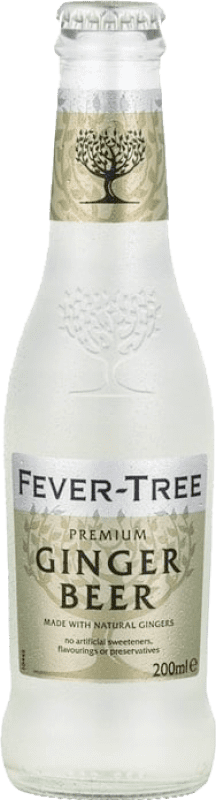 4,95 € Envío gratis | Caja de 4 unidades Refrescos Fever-Tree Reino Unido Botellín 20 cl Ginger Beer