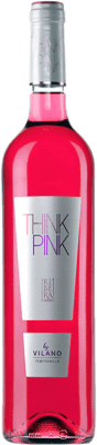 6,95 € Free Shipping | Rosé wine Viña Vilano Think Pink Rosado D.O. Ribera del Duero Castilla y León Spain Tempranillo Bottle 75 cl