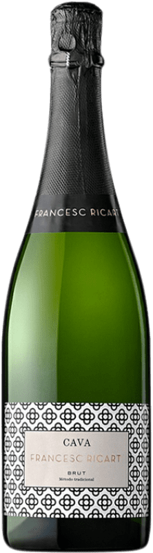 9,95 € 免费送货 | 白起泡酒 Vintae Francesc Ricart 香槟 D.O. Cava 加泰罗尼亚 西班牙 Macabeo, Xarel·lo, Parellada 瓶子 75 cl