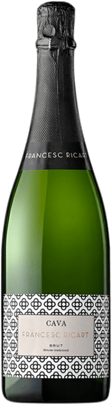 9,95 € Kostenloser Versand | Weißer Sekt Vintae Francesc Ricart Brut D.O. Cava Katalonien Spanien Macabeo, Xarel·lo, Parellada Flasche 75 cl
