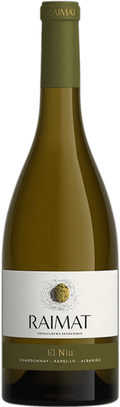 17,95 € Free Shipping | White wine Raimat El Niu Aged D.O. Costers del Segre Catalonia Spain Xarel·lo, Chardonnay, Albariño Bottle 75 cl