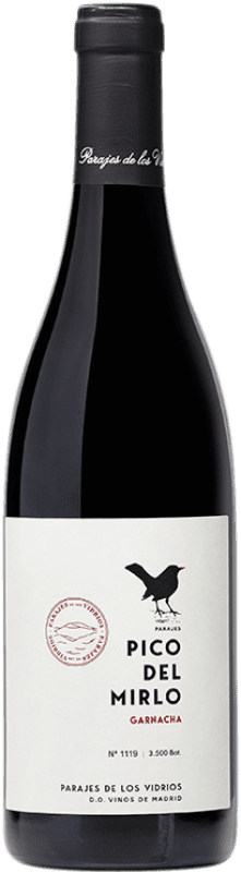 22,95 € Free Shipping | Red wine Parajes de Los Vidrios Pico del Mirlo D.O. Vinos de Madrid Madrid's community Spain Grenache Bottle 75 cl