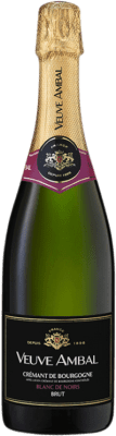 29,95 € Бесплатная доставка | Белое игристое Veuve Ambal Blanc de Noirs A.O.C. Crémant de Bourgogne Бургундия Франция Pinot Black, Gamay бутылка 75 cl