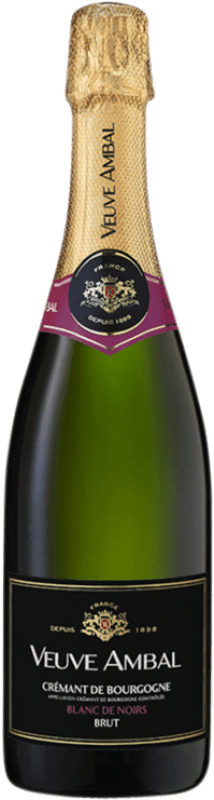 29,95 € Spedizione Gratuita | Spumante bianco Veuve Ambal Blanc de Noirs Crémant A.O.C. Bourgogne Borgogna Francia Pinot Nero, Gamay Bottiglia 75 cl