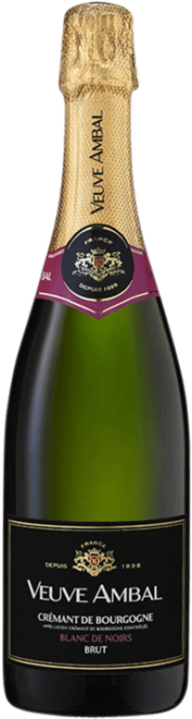 29,95 € Envio grátis | Espumante branco Veuve Ambal Blanc de Noirs A.O.C. Crémant de Bourgogne Borgonha França Pinot Preto, Gamay Garrafa 75 cl