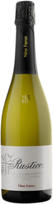 11,95 € Envío gratis | Espumoso blanco Nino Franco Rustico D.O.C.G. Prosecco di Conegliano-Valdobbiadene Treviso Italia Glera Botella 75 cl