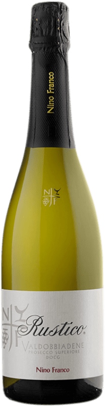 11,95 € 送料無料 | 白スパークリングワイン Nino Franco Rustico D.O.C.G. Prosecco di Conegliano-Valdobbiadene トレヴィーゾ イタリア Glera ボトル 75 cl
