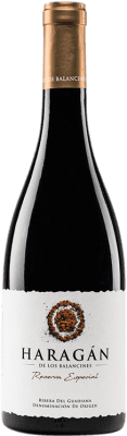 23,95 € Kostenloser Versand | Rotwein Pago Los Balancines Haragán Reserve D.O. Ribera del Duero Extremadura Spanien Grenache Tintorera, Tinta Roriz Flasche 75 cl