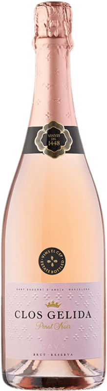 13,95 € Envoi gratuit | Vin Mousseux Blanc El Cep Clos Gelida Brut Réserve D.O. Cava Catalogne Espagne Pinot Noir Eco Biologique Bouteille 75 cl
