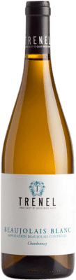 11,95 € Бесплатная доставка | Белое вино Trénel Blanc A.O.C. Beaujolais Beaujolais Франция Chardonnay бутылка 75 cl