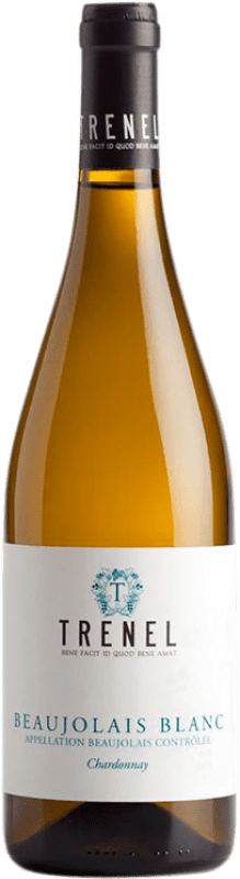 18,95 € Бесплатная доставка | Белое вино Trénel Blanc A.O.C. Beaujolais Beaujolais Франция Chardonnay бутылка 75 cl