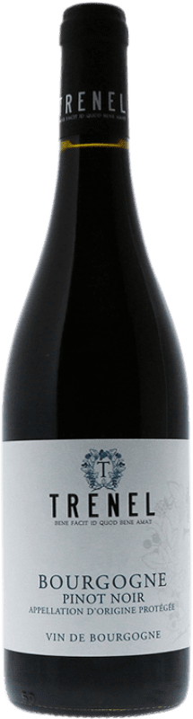 32,95 € Бесплатная доставка | Красное вино Trénel A.O.C. Bourgogne Бургундия Франция Pinot Black бутылка 75 cl