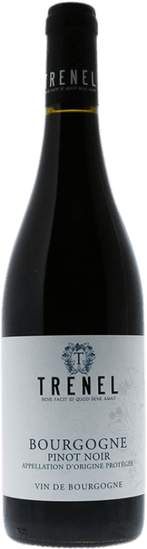32,95 € Free Shipping | Red wine Trénel A.O.C. Bourgogne Burgundy France Pinot Black Bottle 75 cl