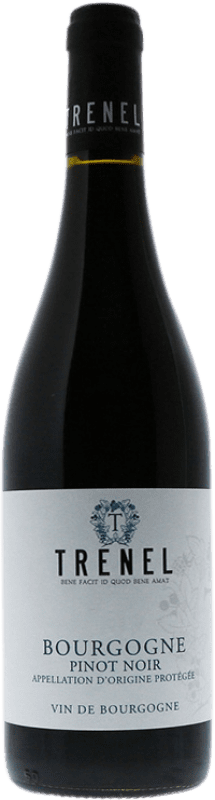 26,95 € Envio grátis | Vinho Tinto Trénel A.O.C. Bourgogne Borgonha França Pinot Noir Garrafa 75 cl