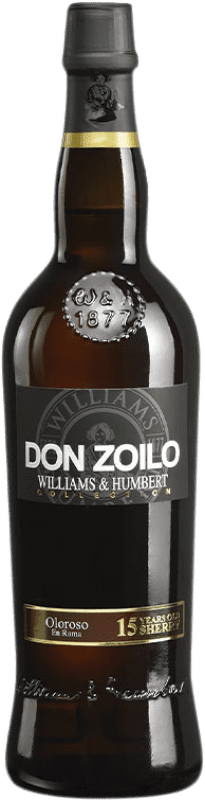15,95 € Envio grátis | Vinho Generoso Fortificado Williams & Humbert Don Zoilo Oloroso, Fino en Rama — Não Filtrado D.O. Jerez-Xérès-Sherry Andaluzia Espanha Palomino Fino 15 Anos Garrafa 75 cl