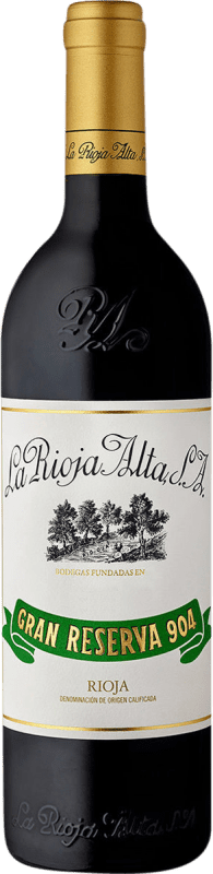 197,95 € 送料無料 | 赤ワイン Rioja Alta 904 グランド・リザーブ D.O.Ca. Rioja ラ・リオハ スペイン マグナムボトル 1,5 L