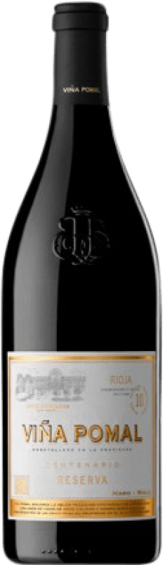 9,95 € Kostenloser Versand | Rotwein Bodegas Bilbaínas Viña Pomal Centenario Reserve D.O.Ca. Rioja La Rioja Spanien Tempranillo Medium Flasche 50 cl