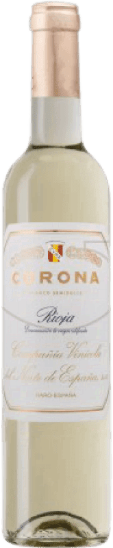 18,95 € Kostenloser Versand | Verstärkter Wein Norte de España - CVNE Corona Halbtrocken Halbsüß D.O.Ca. Rioja La Rioja Spanien Macabeo Medium Flasche 50 cl