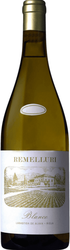 76,95 € Kostenloser Versand | Weißwein Ntra. Sra. de Remelluri Crianza — Kurze Fassreifung D.O.Ca. Rioja La Rioja Spanien Garnacha — Grenache, Roussanne, Moscato — Muskateller, Viognier, Chardonnay, Sauvignon, Marsanne 75 cl