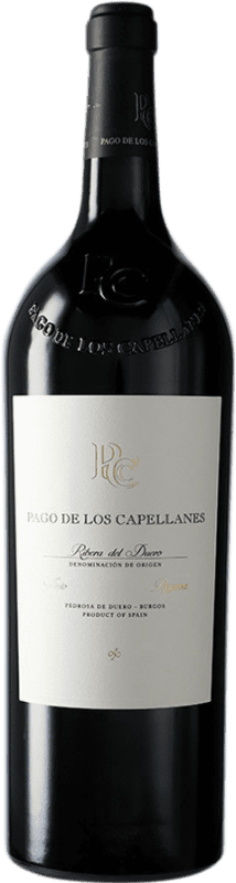78,95 € Spedizione Gratuita | Vino rosso Pago de los Capellanes Riserva D.O. Ribera del Duero Castilla y León Spagna Tempranillo, Cabernet Sauvignon Bottiglia Magnum 1,5 L