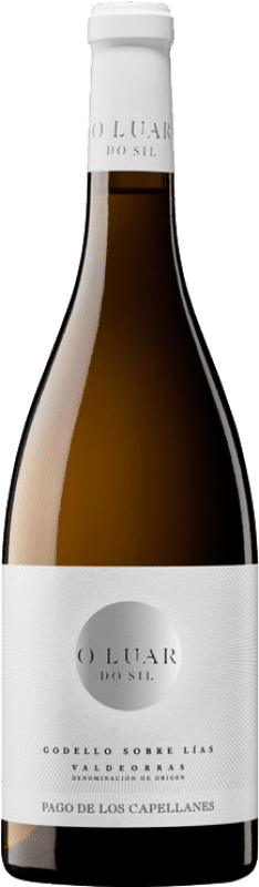 27,95 € Envío gratis | Vino blanco Pago de los Capellanes O Luar do Sil Sobre Lías Crianza D.O. Valdeorras Galicia España Godello Botella 75 cl