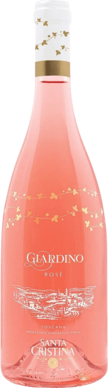 10,95 € Spedizione Gratuita | Vino rosato Santa Cristina Giardino I.G.T. Toscana Toscana Italia Sangiovese Bottiglia 75 cl