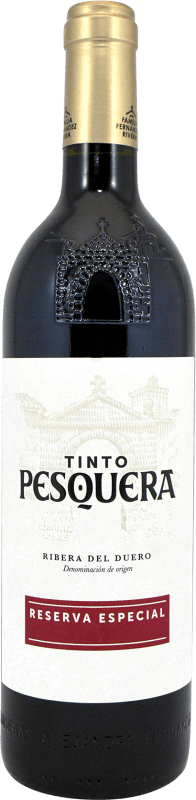 33,95 € 免费送货 | 红葡萄酒 Pesquera 特别 珍藏 D.O. Ribera del Duero 卡斯蒂利亚莱昂 西班牙 Tempranillo — 丹魄 75 cl