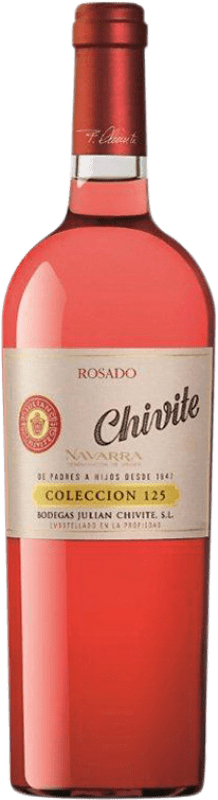 39,95 € Free Shipping | Rosé Wine Chivite Colección 125 Young D.O. Navarra Navarre Spain Tempranillo, Garnacha — Grenache Bottle 75 cl