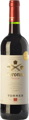 7,95 € Free Shipping | Red wine Torres Coronas Crianza D.O. Catalunya Catalonia Spain Tempranillo, Cabernet Sauvignon Bottle 75 cl