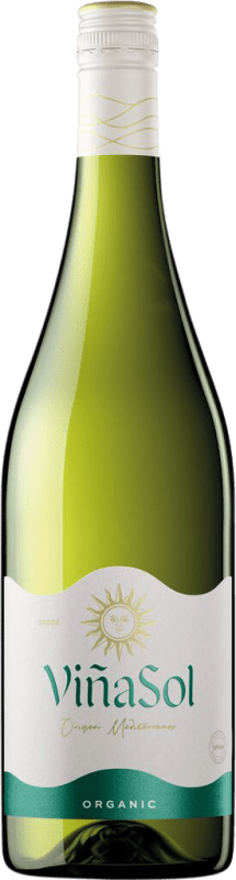 6,95 € Envio grátis | Vinho branco Torres Viña Sol Seco Jovem D.O. Catalunya Catalunha Espanha Parellada Garrafa 75 cl