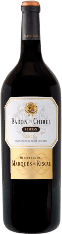 215,95 € 免费送货 | 红酒 Marqués de Riscal Barón de Chirel 预订 D.O.Ca. Rioja 拉里奥哈 西班牙 Tempranillo 瓶子 Magnum 1,5 L
