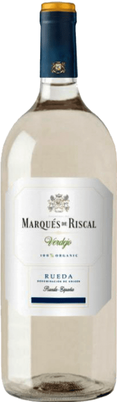 27,95 € Бесплатная доставка | Белое вино Marqués de Riscal молодое D.O. Rueda Кастилия-Леон Испания Verdejo — Вердехо Бутылка Магнум 1,5 L
