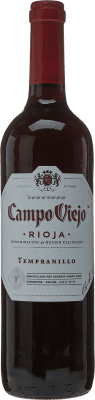 8,95 € 免费送货 | 红酒 Campo Viejo 岁 D.O.Ca. Rioja 拉里奥哈 西班牙 Tempranillo 瓶子 75 cl