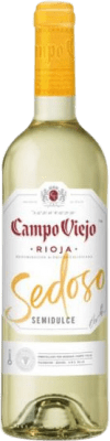 6,95 € Envío gratis | Vino blanco Campo Viejo Semi-Seco Semi-Dulce Joven D.O.Ca. Rioja La Rioja España Macabeo Botella 75 cl